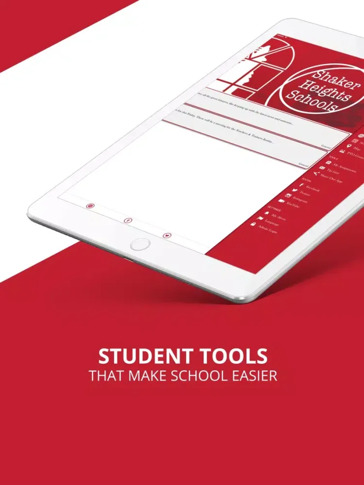 Shaker Heights Schools iPad  스크린샷