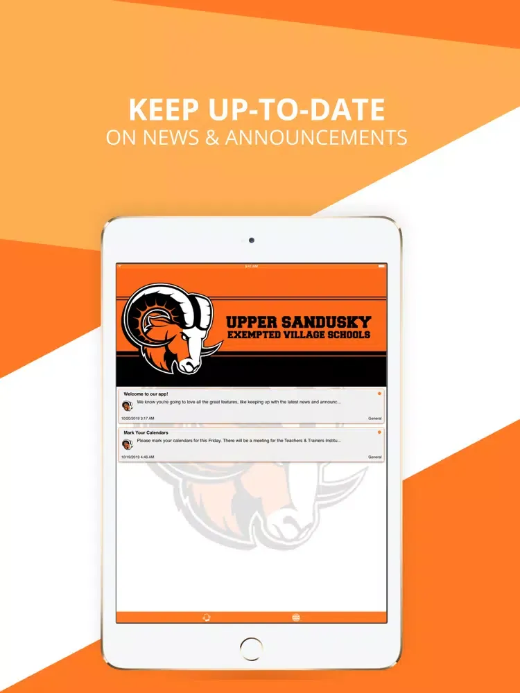 Capturas de tela do Upper Sandusky Village Schools iPad 