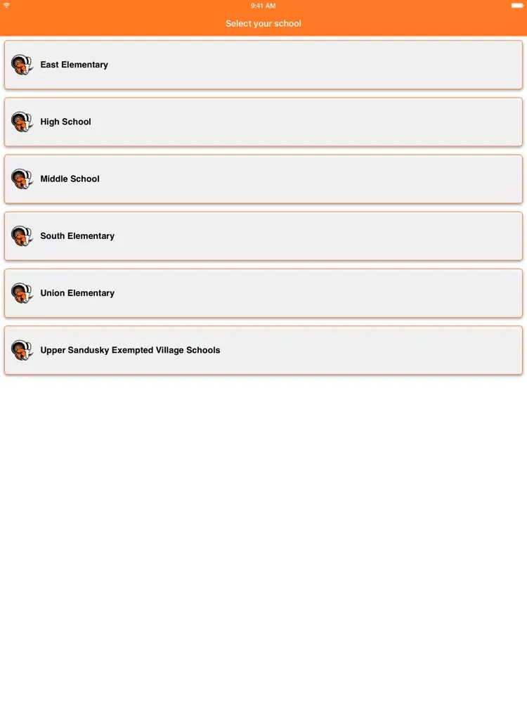 Capturas de tela do Upper Sandusky Village Schools iPad 