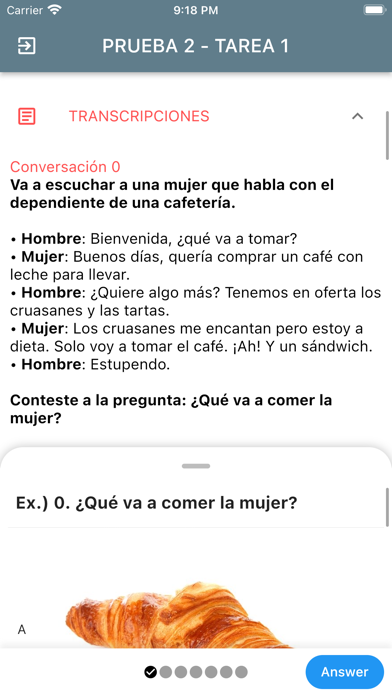 Capturas de pantalla de DELE A2 Spanish