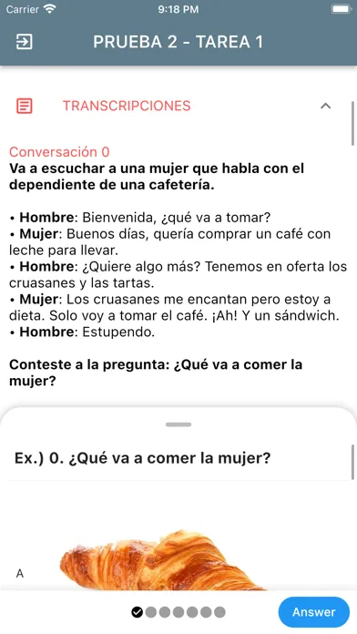 Tangkapan layar DELE A2 Spanish