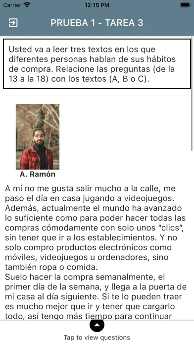 DELE B1 Spanish Examen1 Screenshots