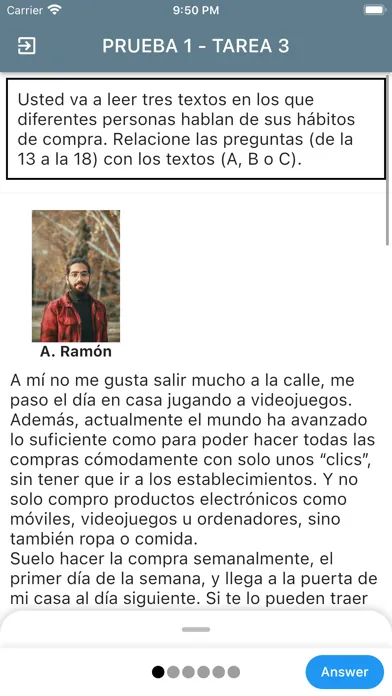 DELE B1 Spanish Examen1 Screenshots