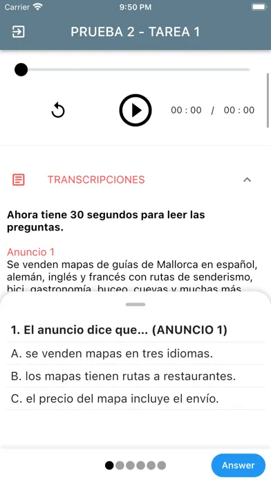 DELE B1 Spanish Examen1 Screenshots