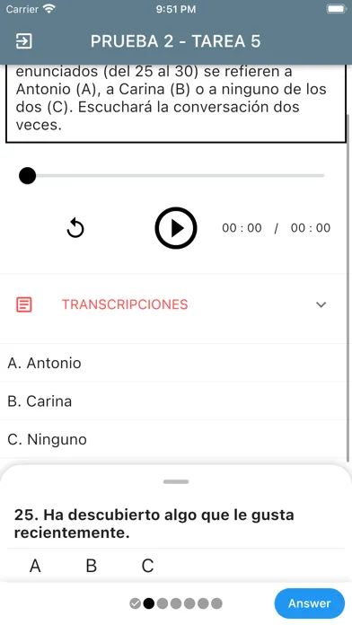 DELE B1 Spanish Examen1 Screenshots