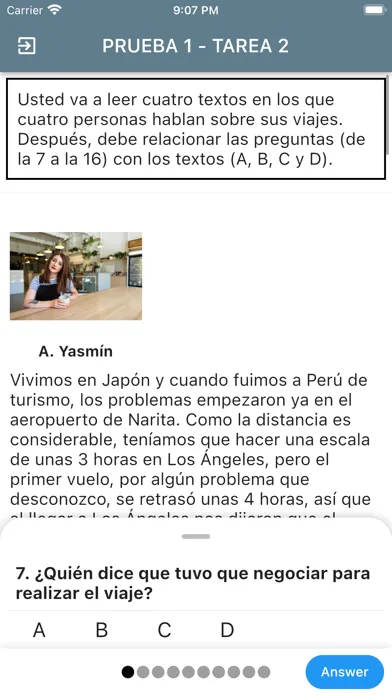DELE B2 Spanish Examen1 স্ক্রিনশট