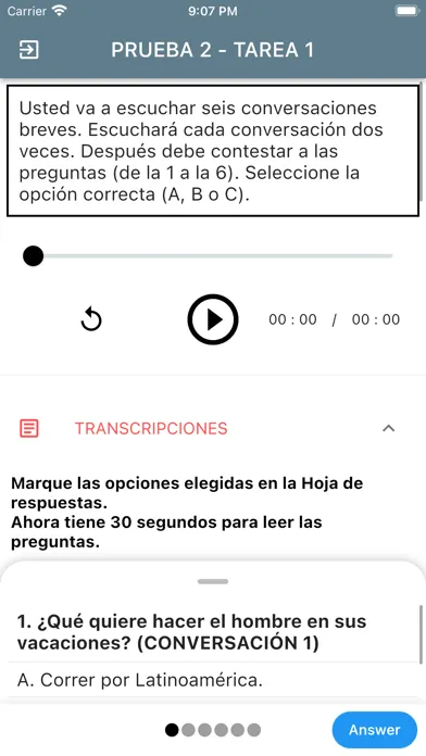 DELE B2 Spanish Examen1 স্ক্রিনশট