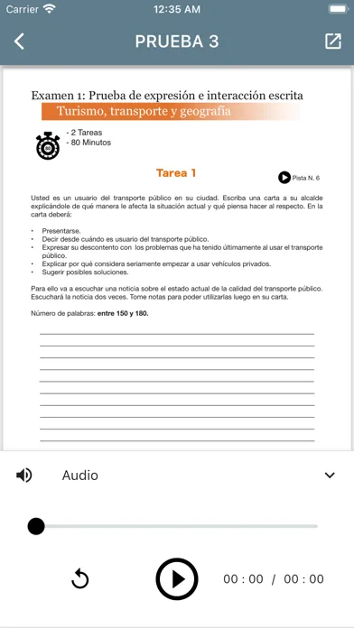 DELE B2 Spanish Examen1 স্ক্রিনশট