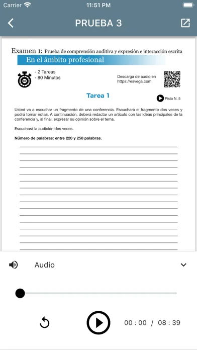 DELE C1 Spanish Examen1 স্ক্রিনশট