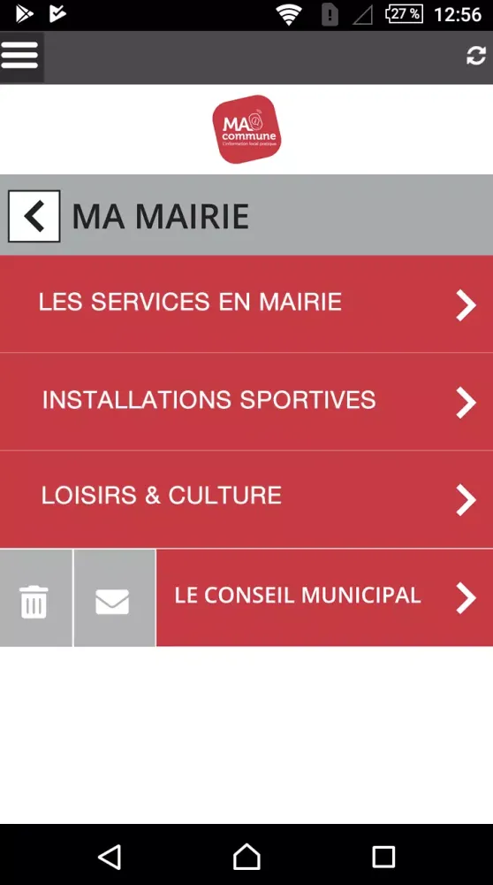 Captures d'écran de MyCommune