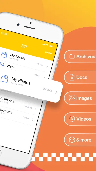 Captures d'écran de ZIP - ZIP & RAR archive tool