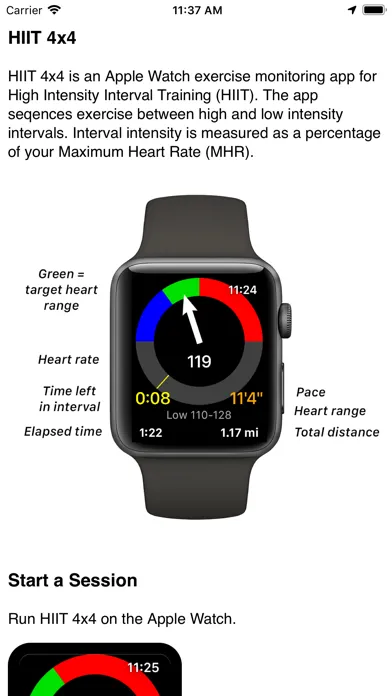 Capturas de pantalla de HIIT 4x4 Lite