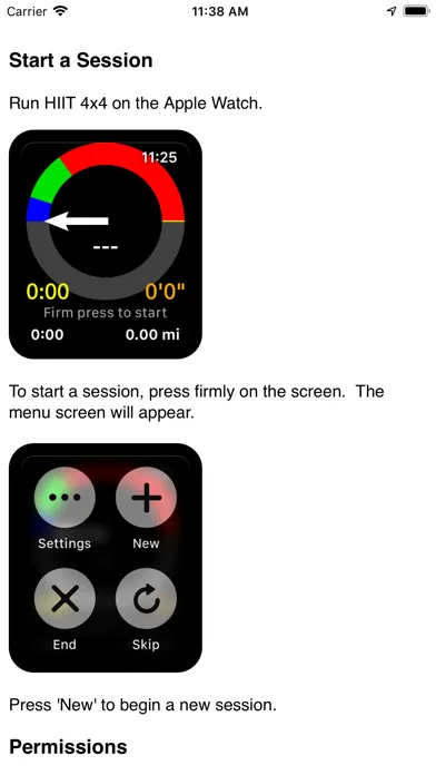 Capturas de pantalla de HIIT 4x4 Lite