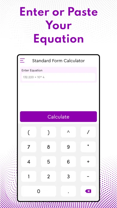 ภาพหน้าจอของ Standard Form Calculator