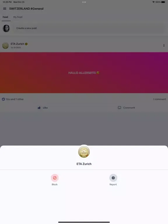 ETA Zurich iPad  Ekran Görüntüleri