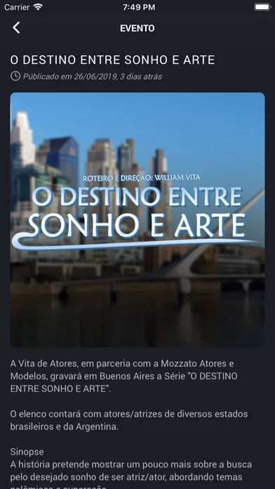 ภาพหน้าจอของ Vita de Atores