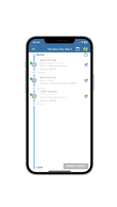Capturas de pantalla de Student Travel Survey