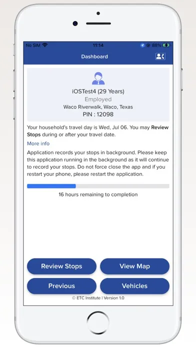 Capturas de pantalla de Texas Travel Survey