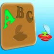 Wood Puzzle Letters In Space