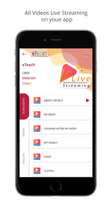 ภาพหน้าจอของ eTeach eLearning App