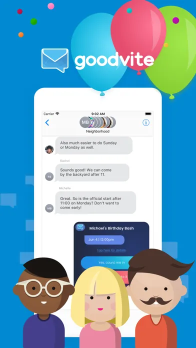 Goodvite 스크린샷