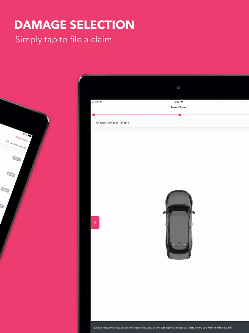 Tangkapan skrin Proctor Subaru Service iPad 
