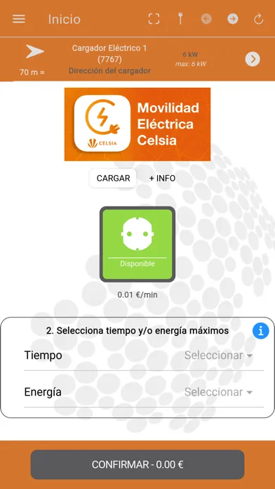 Capturas de pantalla de Movilidad Eléctrica Celsia