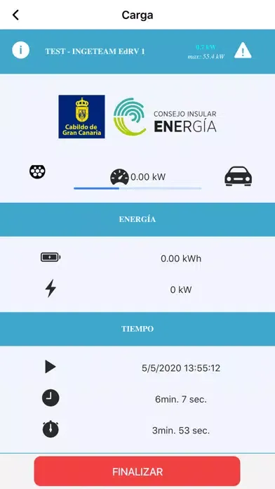 Tangkapan layar Movilidad Eléctrica GC