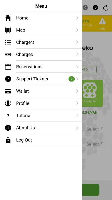 Zrzuty ekranu Pamplona EVCharge