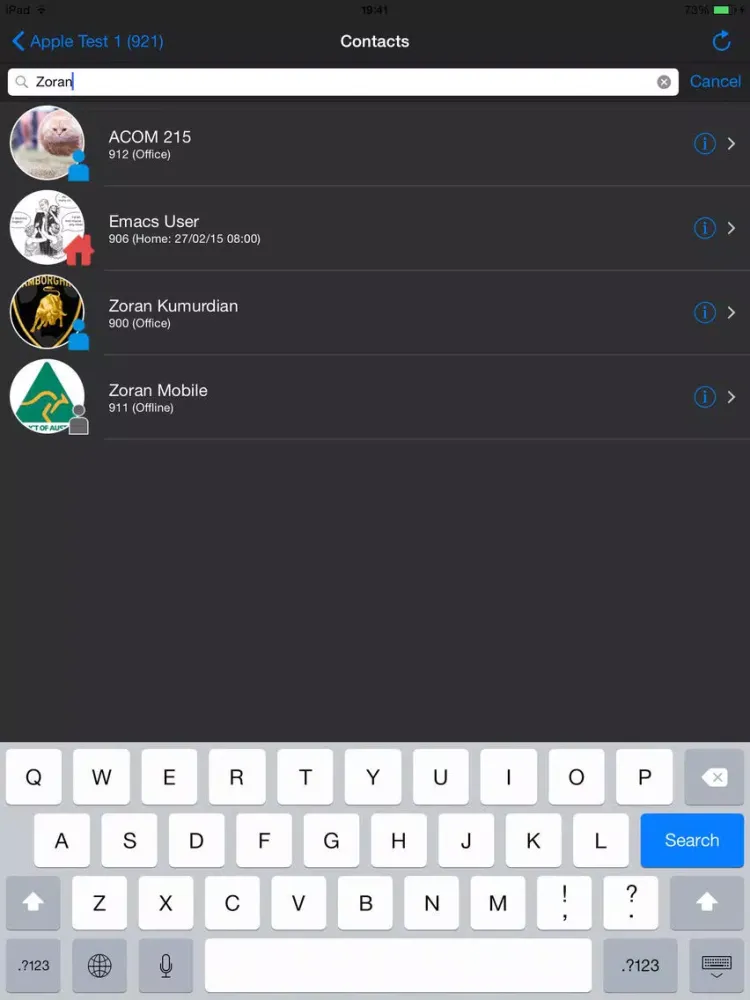 Capturas de tela do IMX Mobile iPad 