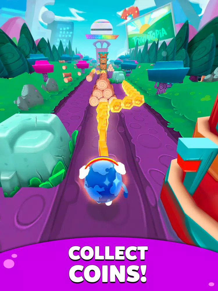 Tangkapan layar Triviatopia Run iPad 