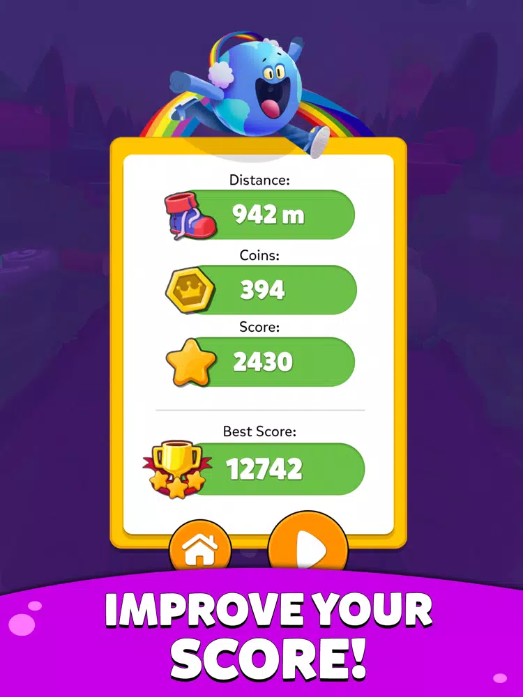 Tangkapan layar Triviatopia Run iPad 