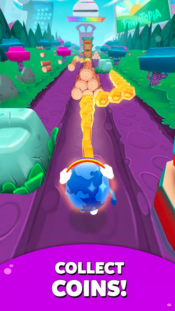 Tangkapan layar Triviatopia Run