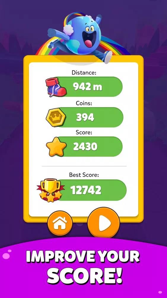 Tangkapan layar Triviatopia Run