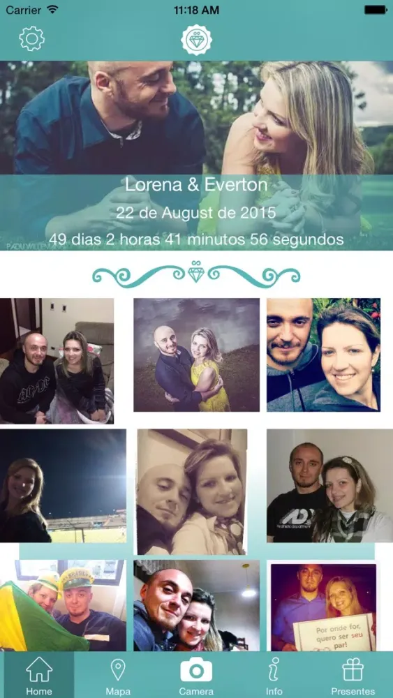 Capturas de tela do EternalWed - A rede social do seu Casamento