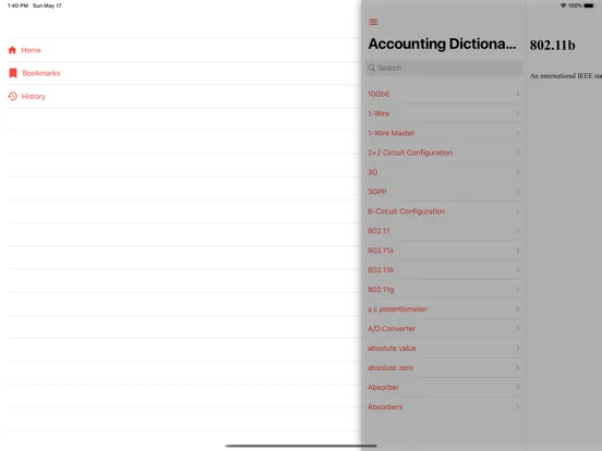 Electrical Dictionary Offline. iPad  Screenshots