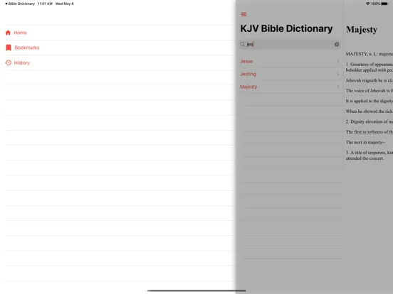 KJV Bible Dictionary:Offline iPad  Screenshots
