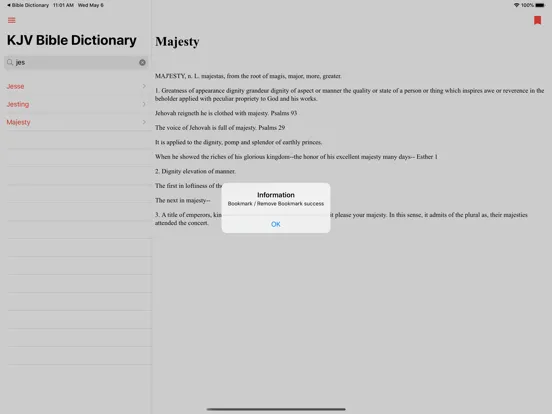 KJV Bible Dictionary:Offline iPad  Screenshots