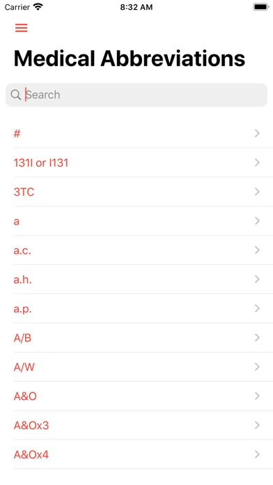 Medical Abbreviations Offline應用截圖