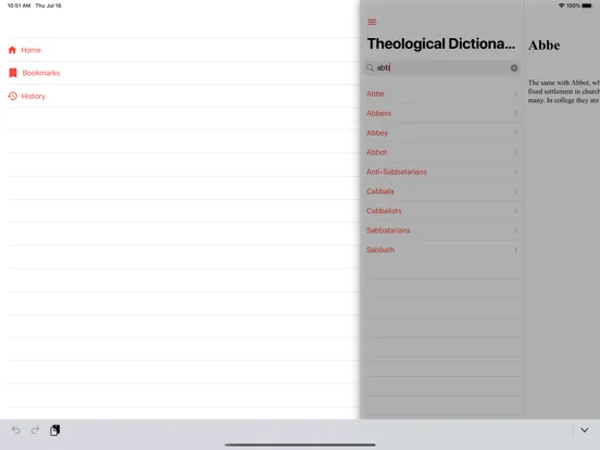 Theological Dictionary:Offline iPad  स्क्रीनशॉट