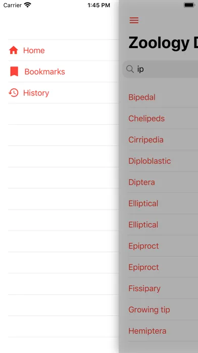 Zoology Dictionary Offline 스크린샷