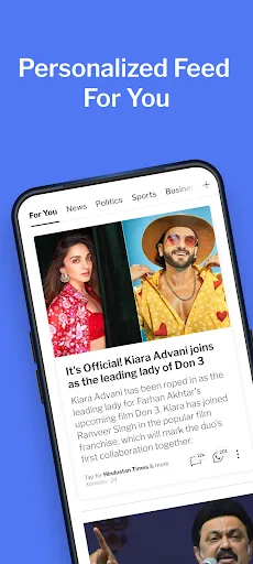 Screenshot di Dailyhunt Xpresso News Cricket