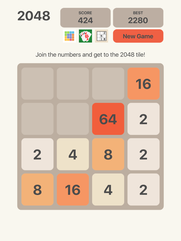 2048 Number Logic Games iPad  स्क्रीनशॉट