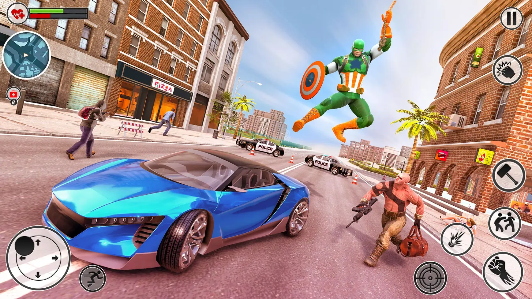 Capturas de pantalla de Rope Captain Superhero Fight