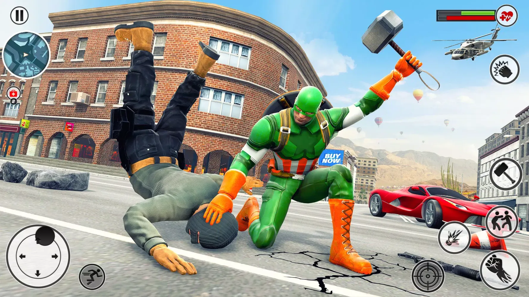Capturas de pantalla de Rope Captain Superhero Fight