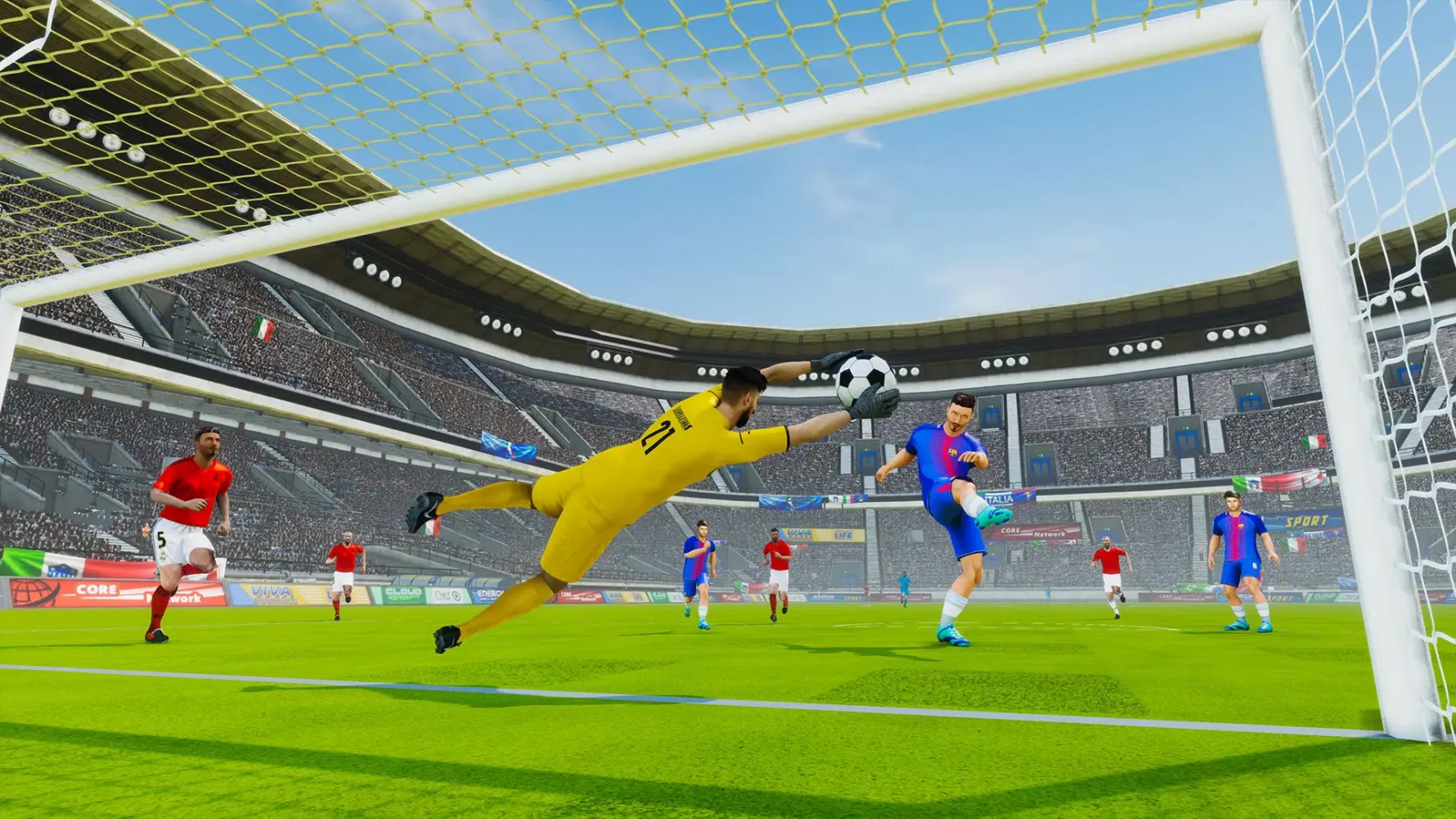 Capturas de tela do Football Soccer Crazy Kicks