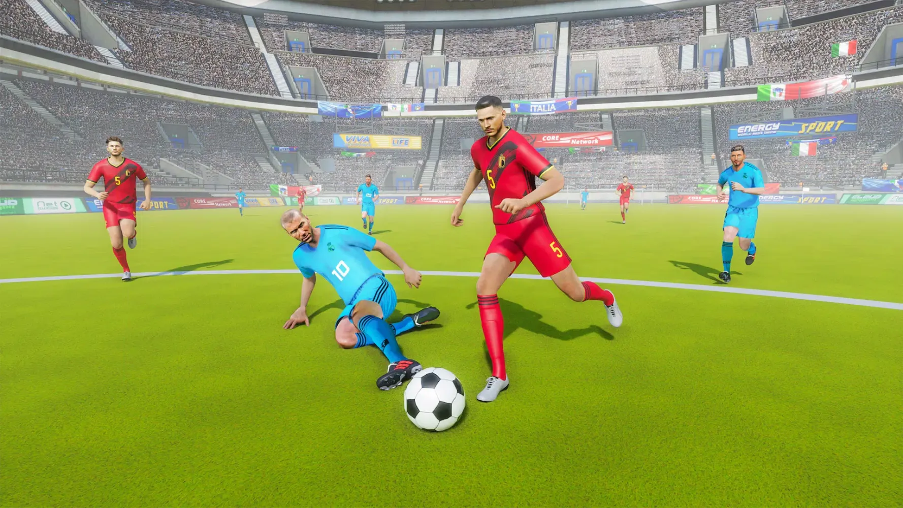 Capturas de tela do Football Soccer Crazy Kicks