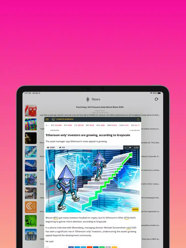 Ethereum Gas Station iPad 应用截图