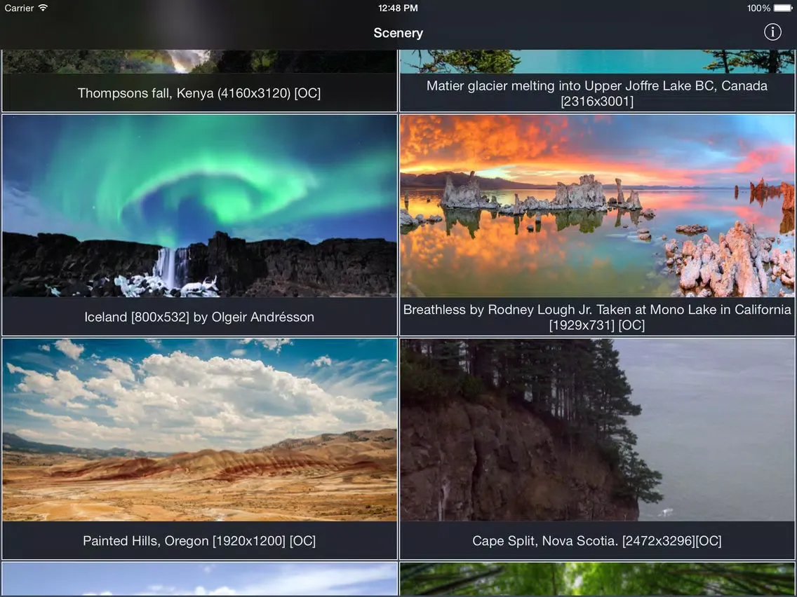Scenery: Beautiful Nature iPad 应用截图