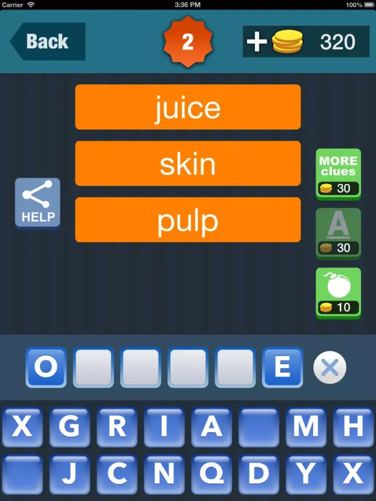 Zrzuty ekranu clues! iPad 